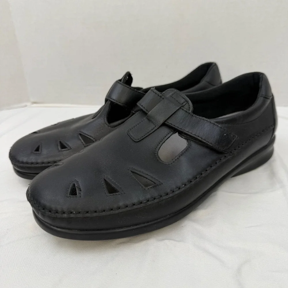SAS Tripad Comfort Black Leather Mary Jane Walking Shoes Womens 11 M Made in USA